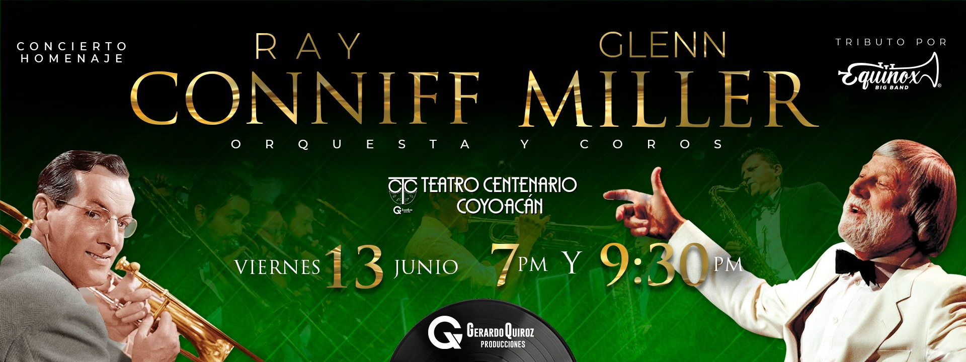 Boletos de HOMENAJE RAY CONNIF Y GLENN MILLER